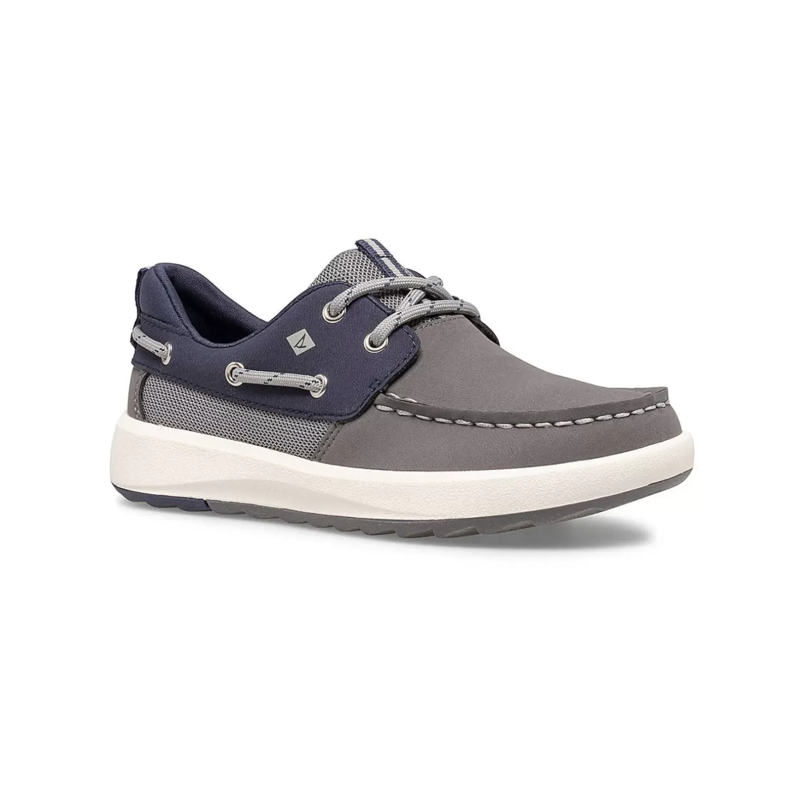 Boat Shoes|Big Kid (sizes 10.5 & up)^Sperry Big Kid's Fairwater PLUSHWAVE™ Boat Shoe Grey/Navy