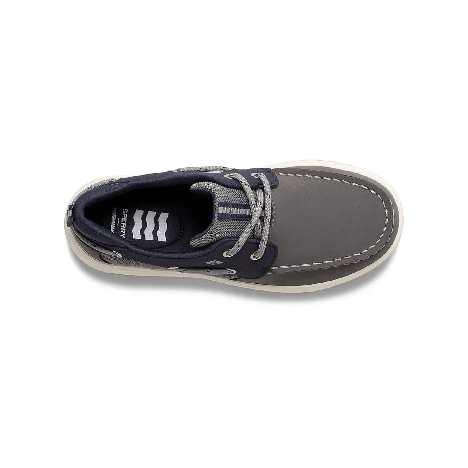 Boat Shoes|Big Kid (sizes 10.5 & up)^Sperry Big Kid's Fairwater PLUSHWAVE™ Boat Shoe Grey/Navy