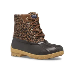 Boots^Sperry Big Kid's Port Boot Tan Leopard