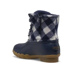 Boots|Big Kid (sizes 10.5 & up)^Sperry Big Kid's Saltwater Duck Boot Navy Plaid