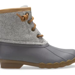 Boots^Sperry Big Kid's Saltwater Wool Duck Boot Grey