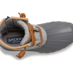 Boots^Sperry Big Kid's Saltwater Wool Duck Boot Grey