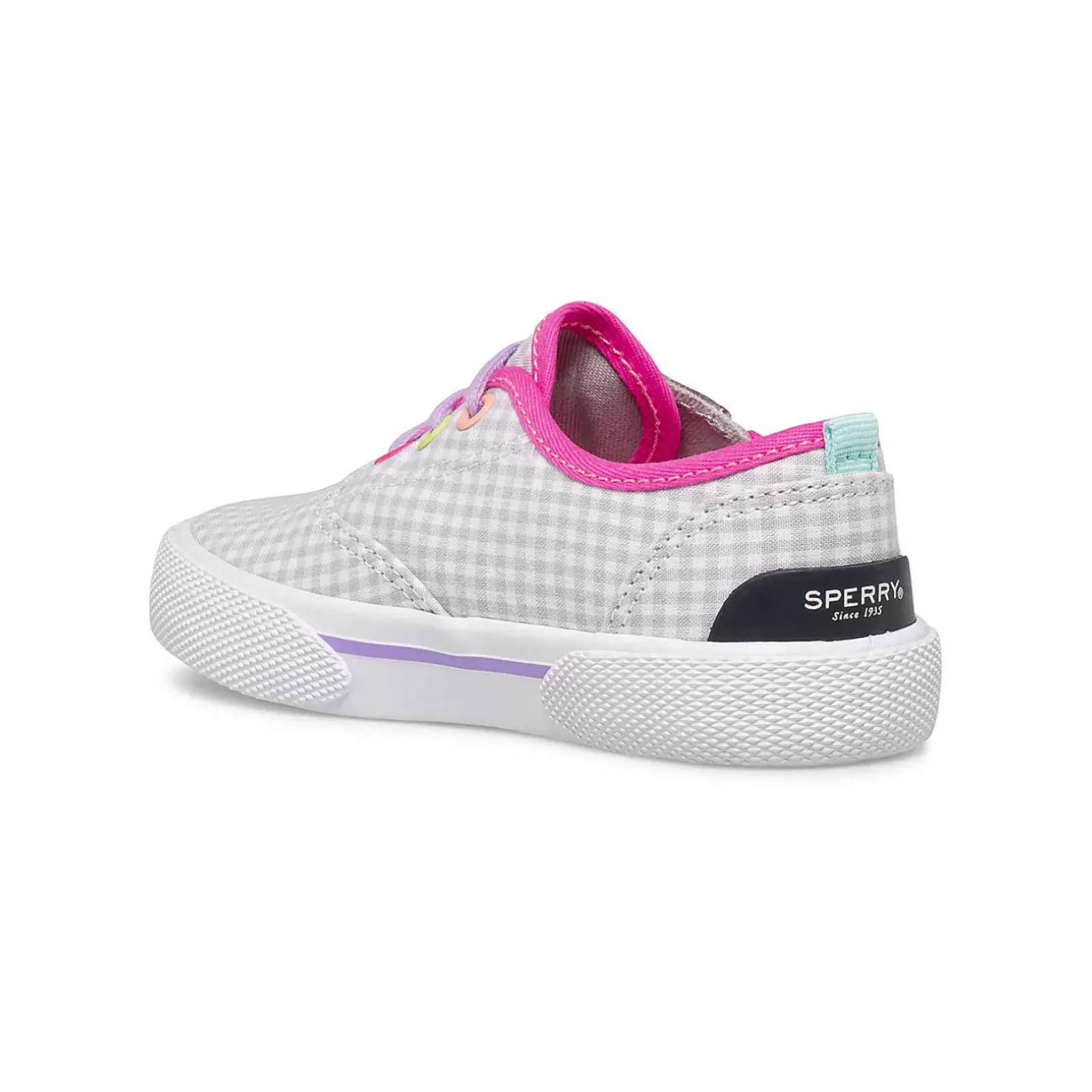 Sneakers^Sperry Little Kid's Pier Wave CVO Junior Washable Sneaker Gingham