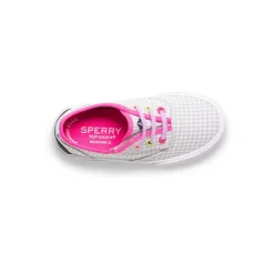 Sneakers^Sperry Little Kid's Pier Wave CVO Junior Washable Sneaker Gingham