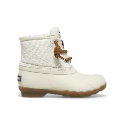 Boots|Little Kid (sizes 1-10)^Sperry Little Kid's Saltwater Junior Duck Boot Ivory/Gold