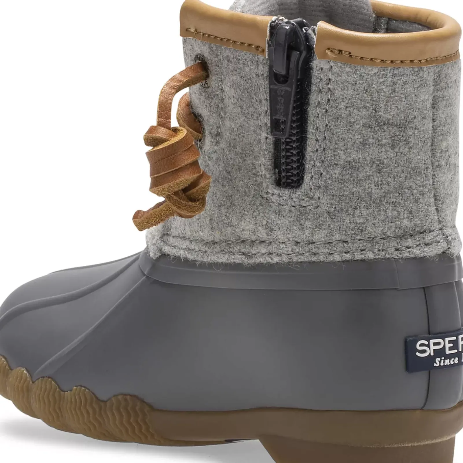 Boots^Sperry Little Kid's Saltwater Wool Duck Boot Grey