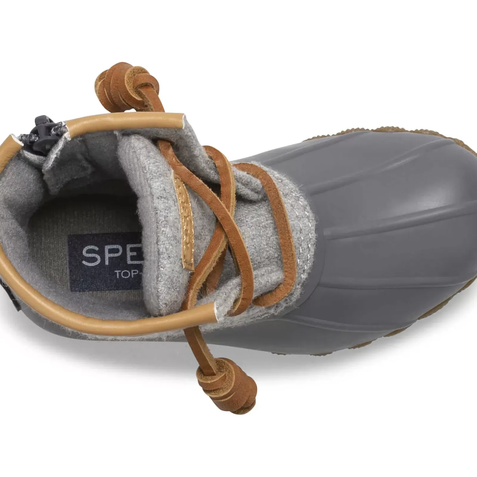 Boots^Sperry Little Kid's Saltwater Wool Duck Boot Grey
