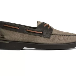 Authentic Original Boat Shoe|Boat Shoes^Sperry Men's Authentic Original™ PLUSHWAVE™ Double Sole Tumbled Boat Shoe Olive