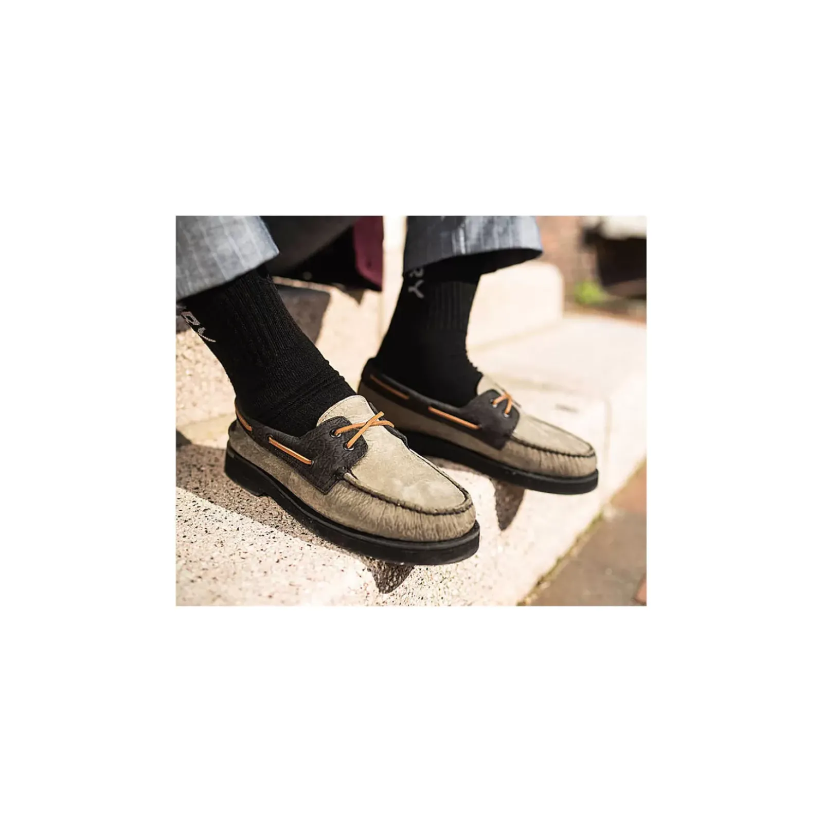 Authentic Original Boat Shoe|Boat Shoes^Sperry Men's Authentic Original™ PLUSHWAVE™ Double Sole Tumbled Boat Shoe Olive