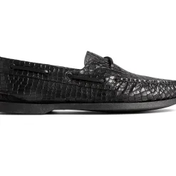 Authentic Original Boat Shoe|Sale^Sperry Men's Authentic Original&trade; Croc Embossed Boat Shoe Black