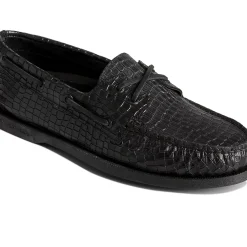 Authentic Original Boat Shoe|Sale^Sperry Men's Authentic Original&trade; Croc Embossed Boat Shoe Black