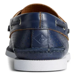 Authentic Original Boat Shoe|Sale^Sperry Men's Authentic Original&trade; Perforated Boat Shoe Navy