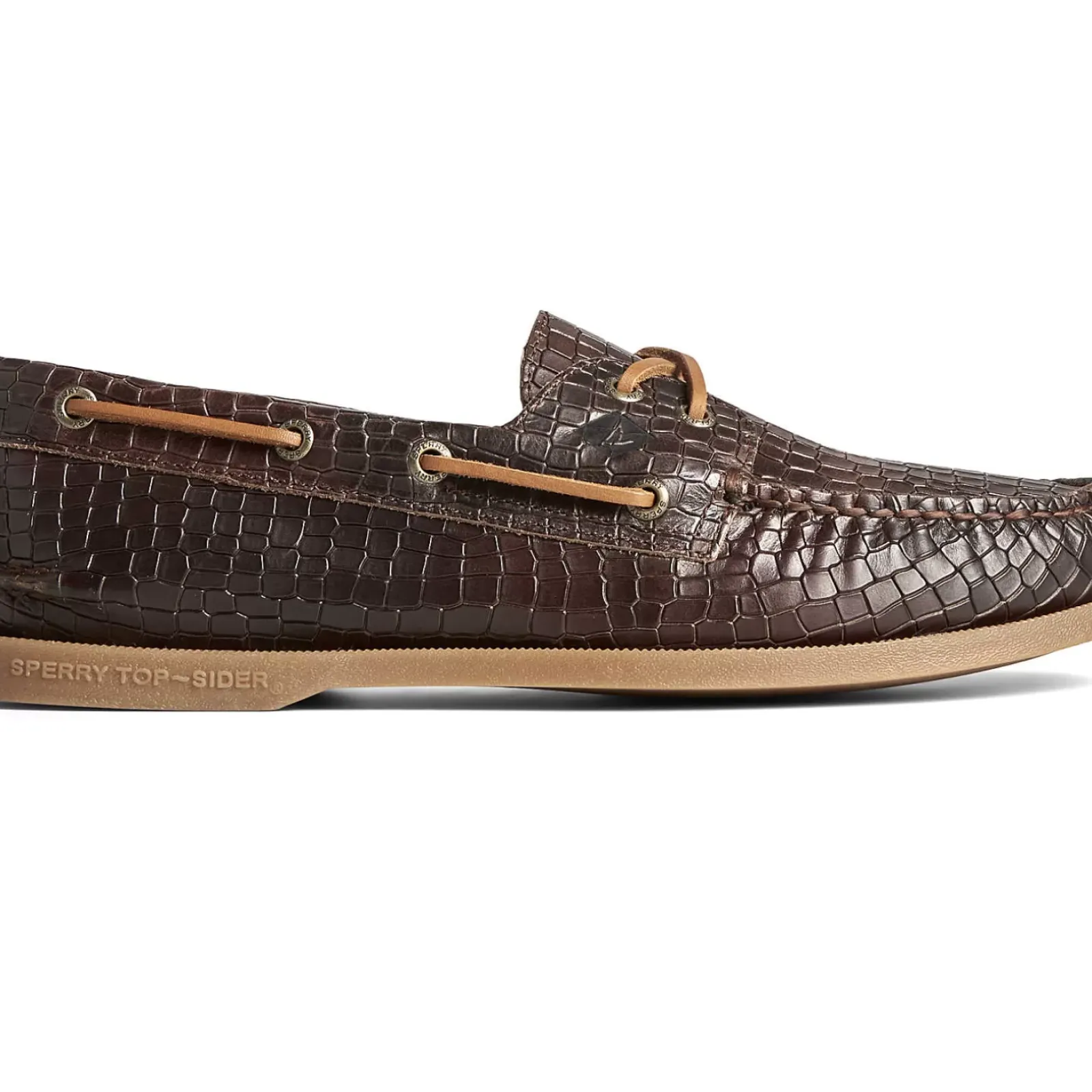 Authentic Original Boat Shoe|Sale^Sperry Men's Authentic Original™ Croc Embossed Boat Shoe Brown