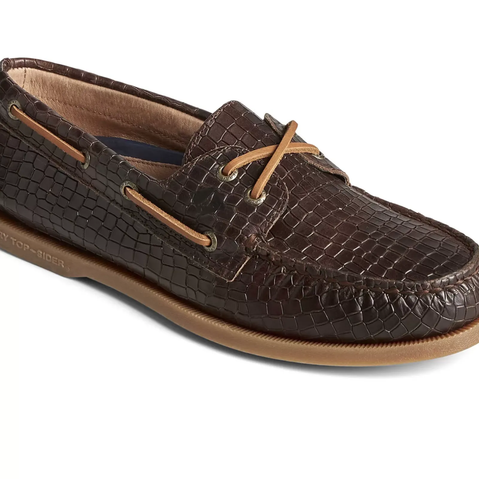 Authentic Original Boat Shoe|Sale^Sperry Men's Authentic Original™ Croc Embossed Boat Shoe Brown