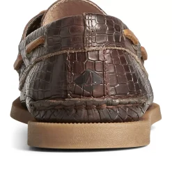 Authentic Original Boat Shoe|Sale^Sperry Men's Authentic Original™ Croc Embossed Boat Shoe Brown