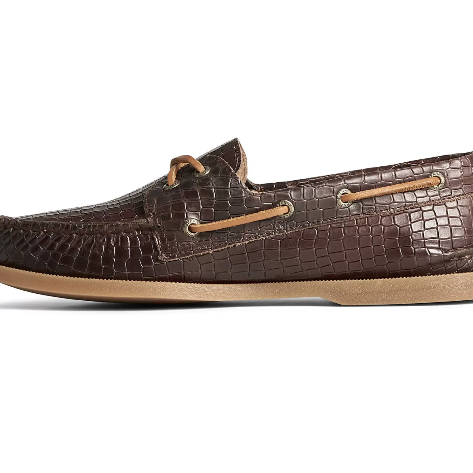 Authentic Original Boat Shoe|Sale^Sperry Men's Authentic Original™ Croc Embossed Boat Shoe Brown