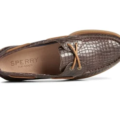 Authentic Original Boat Shoe|Sale^Sperry Men's Authentic Original™ Croc Embossed Boat Shoe Brown