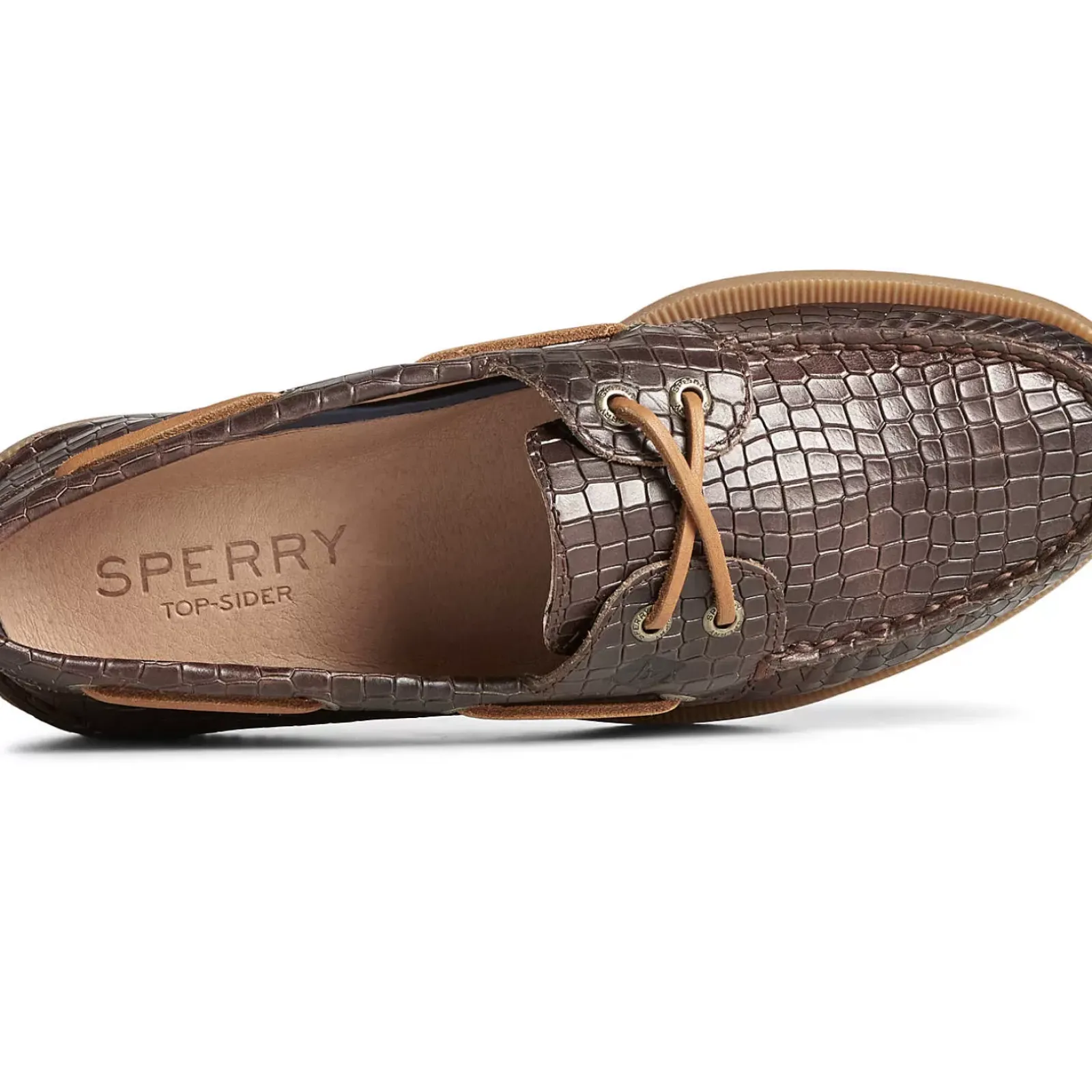 Authentic Original Boat Shoe|Sale^Sperry Men's Authentic Original™ Croc Embossed Boat Shoe Brown