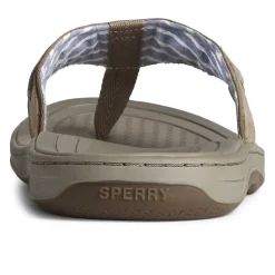 Sandals|Shoes^Sperry Men's Baitfish Leather Flip Flop Taupe