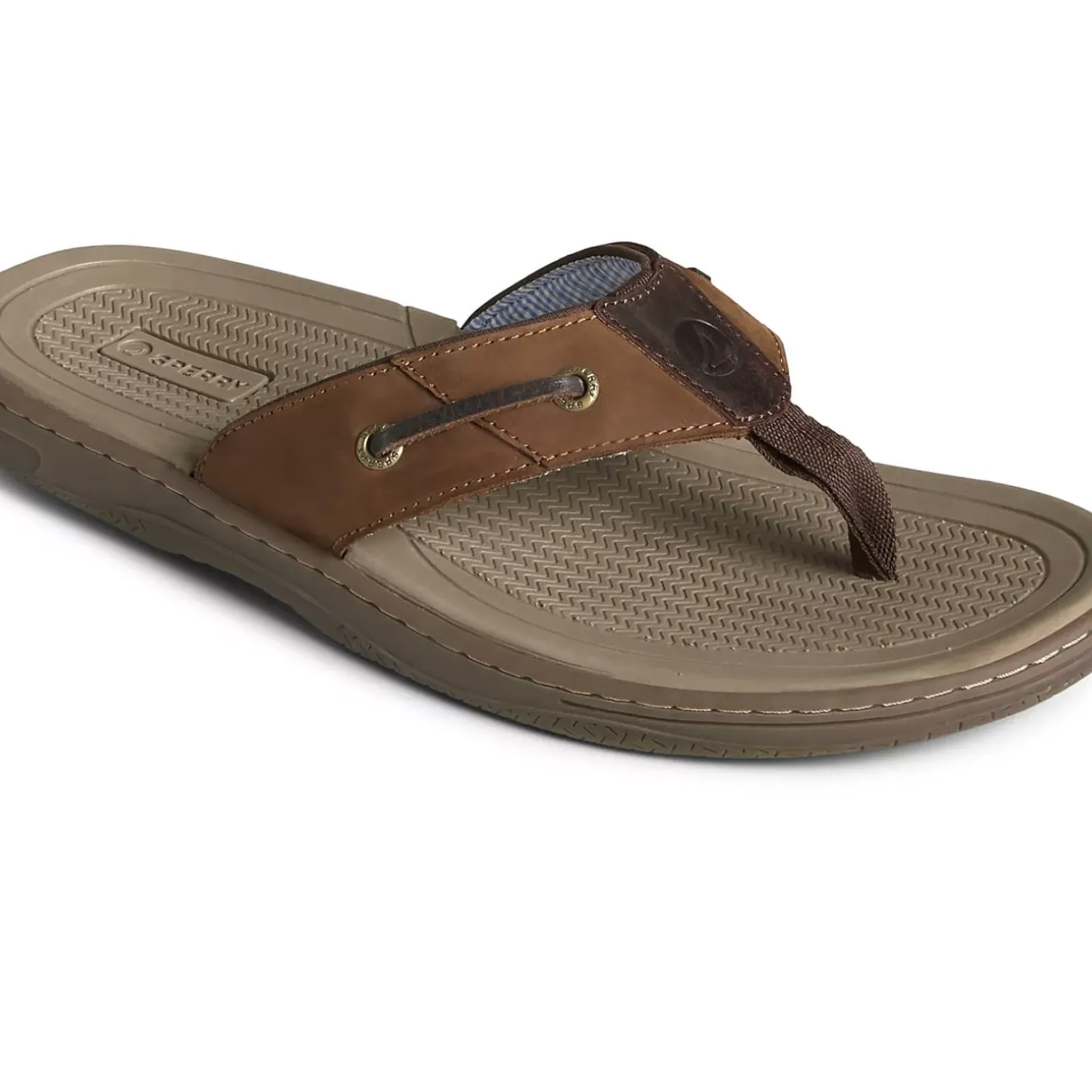 Sandals|Shoes^Sperry Men's Baitfish Leather Flip Flop Brown / Buc / Brown