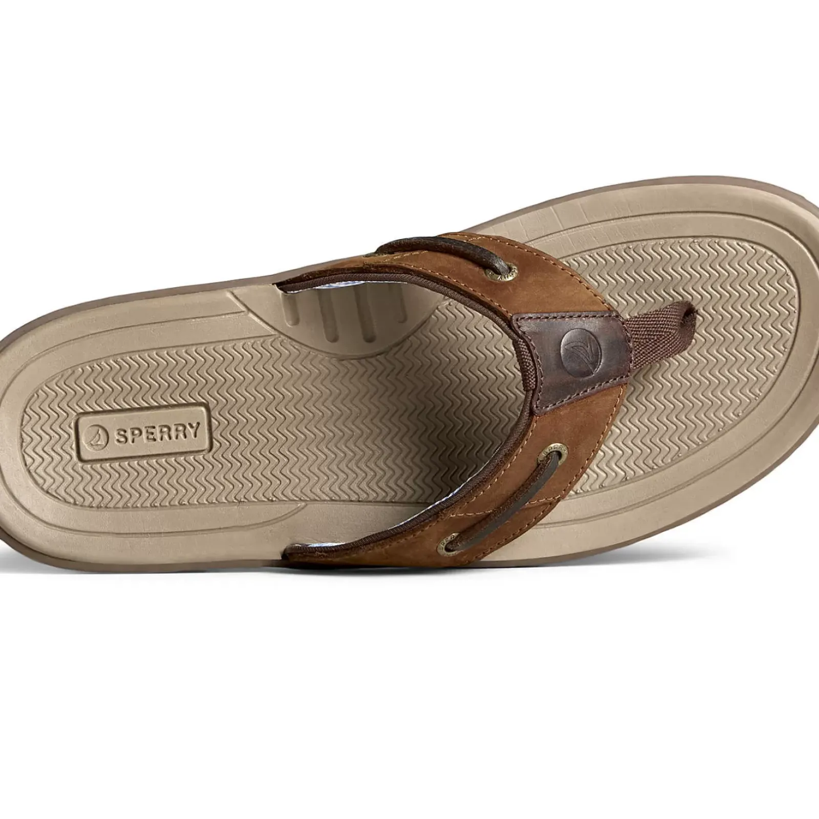 Sandals|Shoes^Sperry Men's Baitfish Leather Flip Flop Brown / Buc / Brown