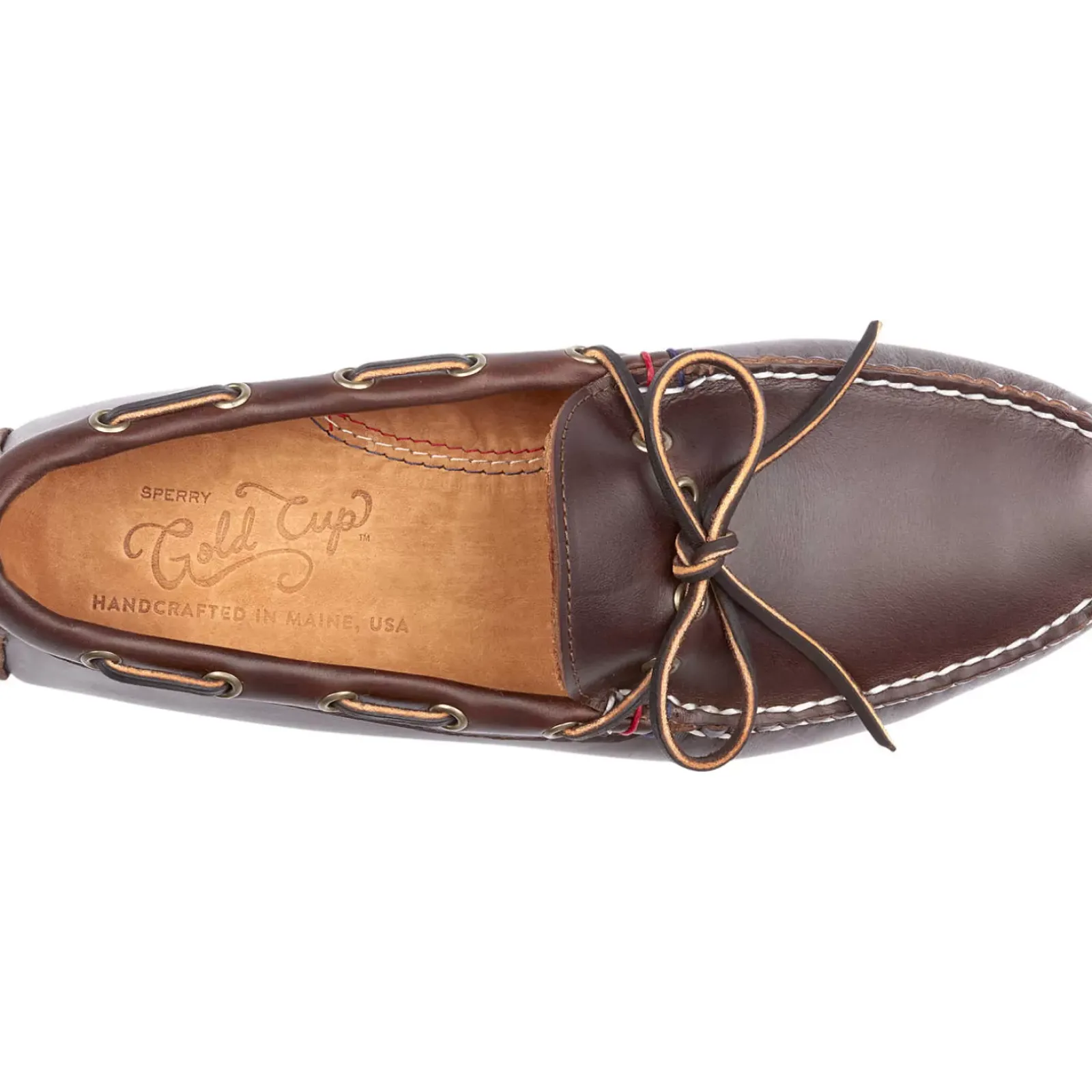 Handcrafted in Maine|Gold Cup Luxury^Sperry Men's Gold Cup™ Handcrafted in Maine 1-Eye Driver Brown