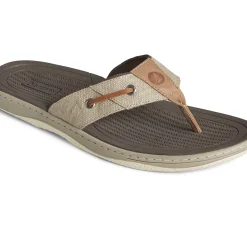 SeaCycled|Sandals^Sperry Men's SeaCycled&trade; Baitfish Baja Flip Flop Taupe