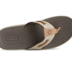 SeaCycled|Sandals^Sperry Men's SeaCycled&trade; Baitfish Baja Flip Flop Taupe