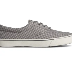 Striper II Sneakers|SeaCycled^Sperry Men's SeaCycled&trade; Striper II CVO Gingham Sneaker Grey