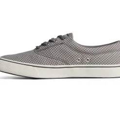 Striper II Sneakers|SeaCycled^Sperry Men's SeaCycled™ Striper II CVO Gingham Sneaker Grey