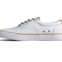 Striper II Sneakers|SeaCycled^Sperry Men's SeaCycled&trade; Striper II CVO Twill Sneaker White