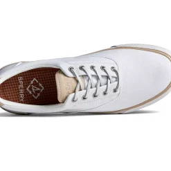 Striper II Sneakers|SeaCycled^Sperry Men's SeaCycled&trade; Striper II CVO Twill Sneaker White