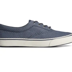 Striper II Sneakers|SeaCycled^Sperry Men's SeaCycled&trade; Striper II CVO Gingham Sneaker Blue