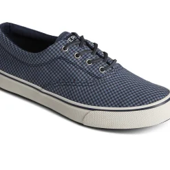 Striper II Sneakers|SeaCycled^Sperry Men's SeaCycled&trade; Striper II CVO Gingham Sneaker Blue