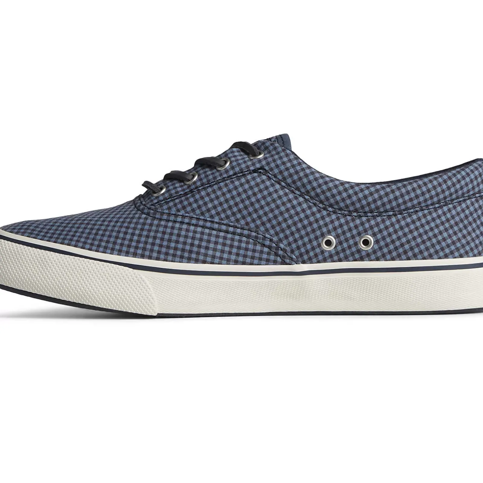 Striper II Sneakers|SeaCycled^Sperry Men's SeaCycled™ Striper II CVO Gingham Sneaker Blue