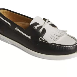 Authentic Original Boat Shoe|Sale^Sperry Men's x Brooks Brothers Authentic Original&trade; Kiltie Boat Shoe Black/White