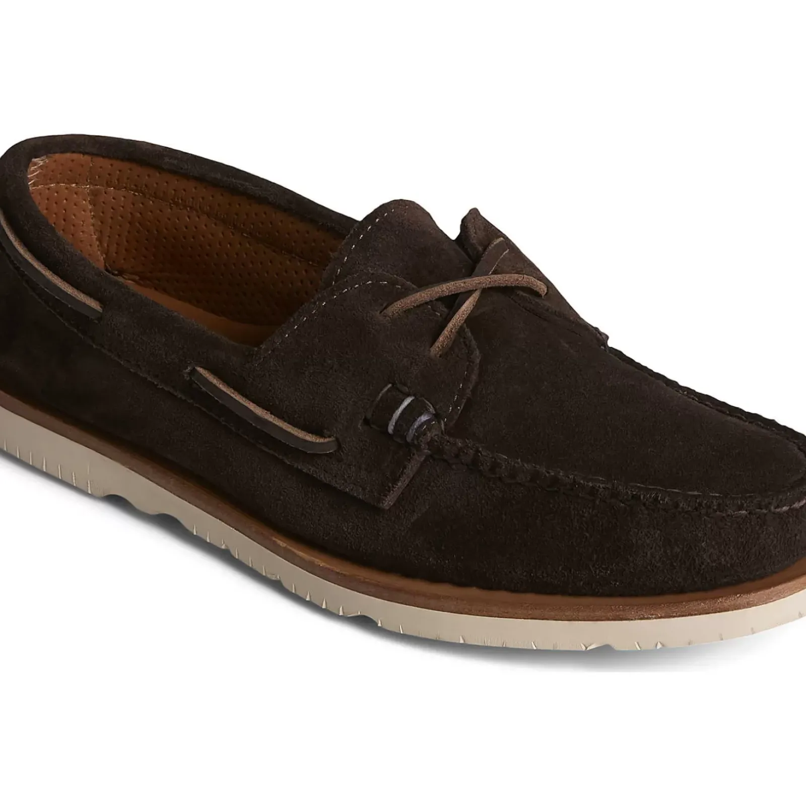 Handcrafted in Maine|Authentic Original Boat Shoe^Sperry Men's x Sunspel Authentic Original™ Suede Boat Shoe Ameretto