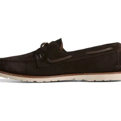 Handcrafted in Maine|Authentic Original Boat Shoe^Sperry Men's x Sunspel Authentic Original™ Suede Boat Shoe Ameretto