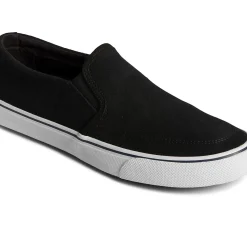 Striper II Sneakers|Sale^Sperry Men's Striper II Twin Gore Suede Slip On Sneaker Black