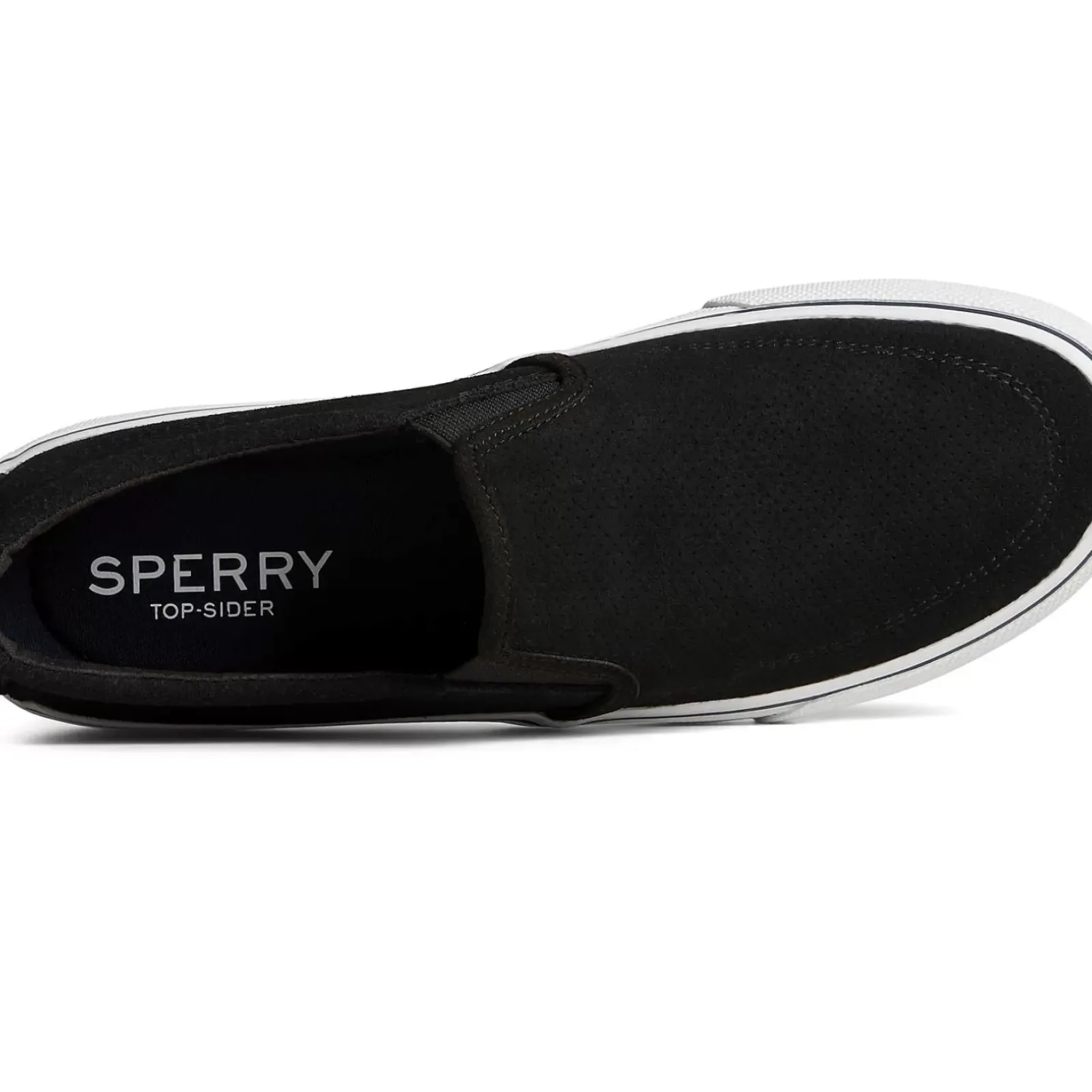 Striper II Sneakers|Sale^Sperry Men's Striper II Twin Gore Suede Slip On Sneaker Black