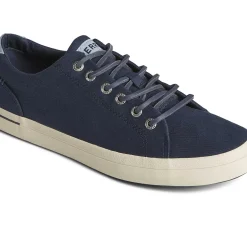 Sneakers|Shoes^Sperry SeaCycled&trade; Striper II Textile Sneaker Navy