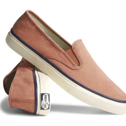 Classics|Sneakers^Sperry Unisex Cloud Slip On Deck Sneaker Washed Red