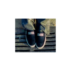 Loafers & Oxfords|Shoes^Sperry Unisex x Pleasures Moc-Sider Knit Mule Black