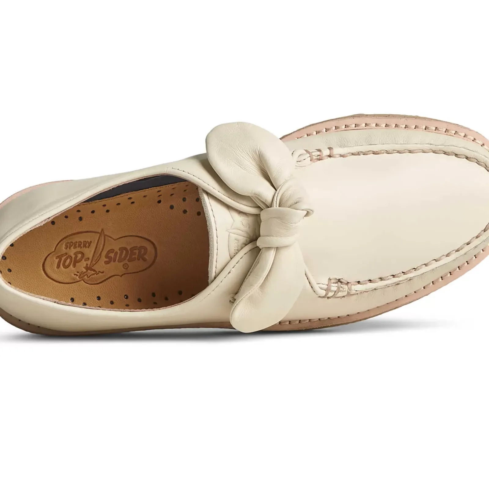 Flats & Loafers|Shoes^Sperry Women's Captain's Crepe Bow Oxford Ivory