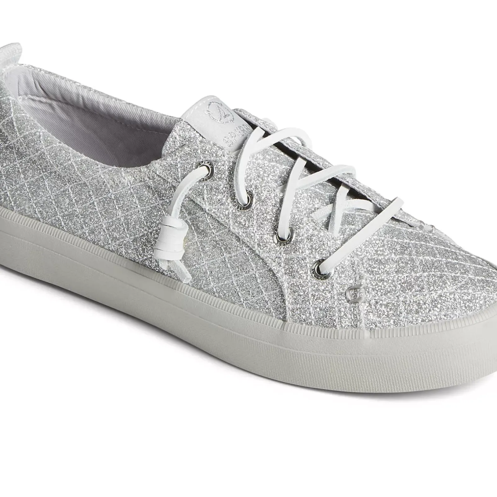 Sale|Sneakers^Sperry Women's Crest Quilted Shimmer Sneaker Silver