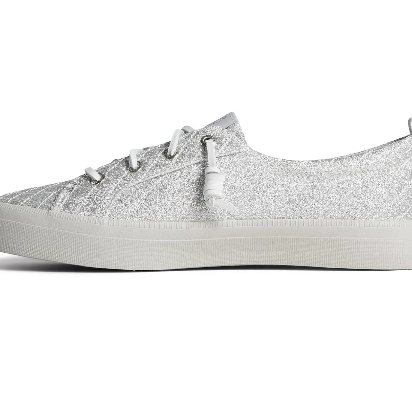 Sale|Sneakers^Sperry Women's Crest Quilted Shimmer Sneaker Silver