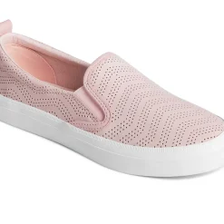 Sale|Sneakers^Sperry Women's Crest Twin Gore Perforated Leather Slip On Sneaker Blush