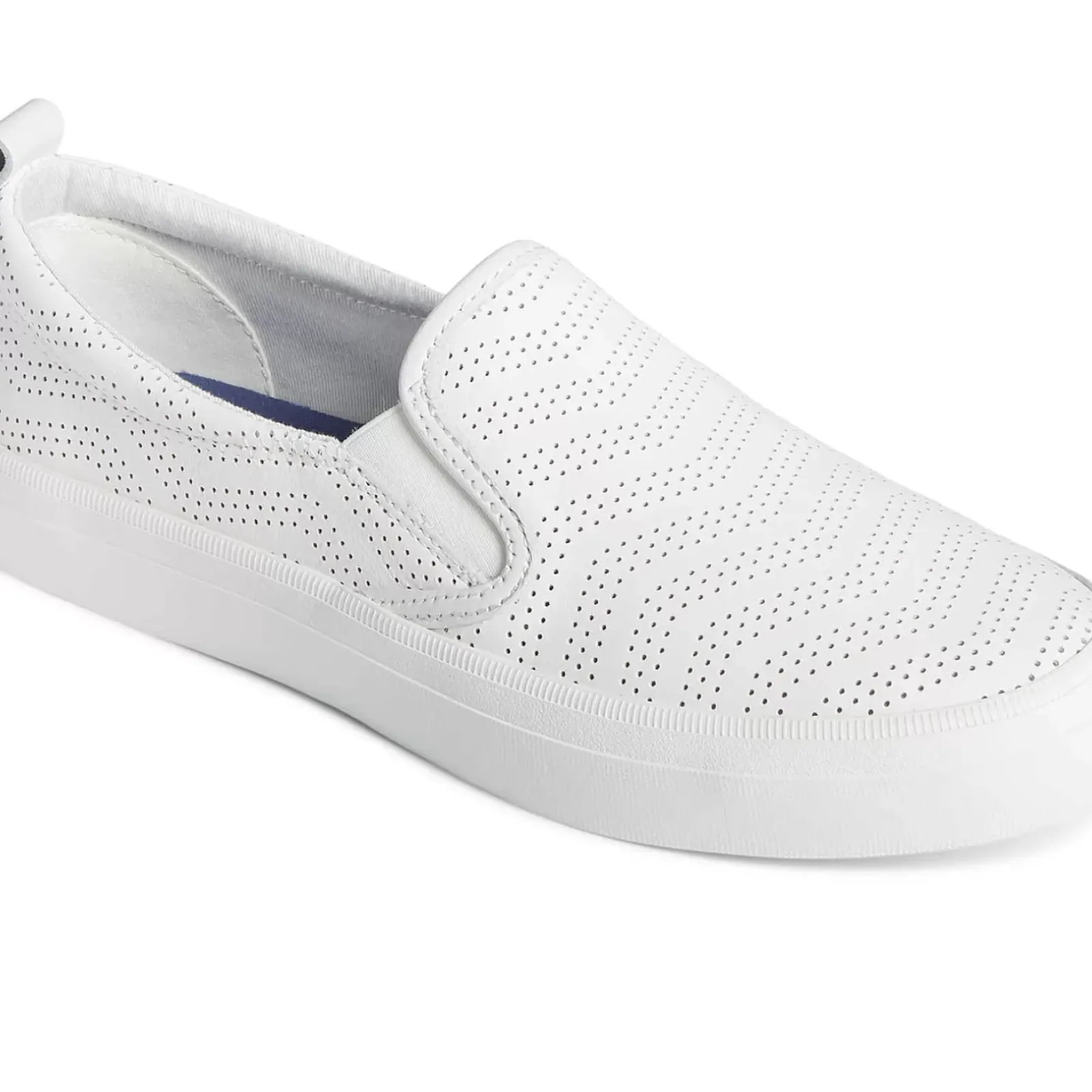 Sale|Sneakers^Sperry Women's Crest Twin Gore Perforated Leather Slip On Sneaker White