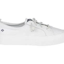 Sneakers|Shoes^Sperry Women's Crest Vibe Platform Leather Sneaker White