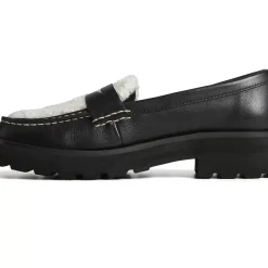 Sale|Flats & Loafers^Sperry Women's Lug Penny Loafer Black/White